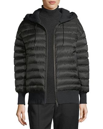 burberry langleigh reversible down hooded bomber jacket|burberry cashmere jacket.